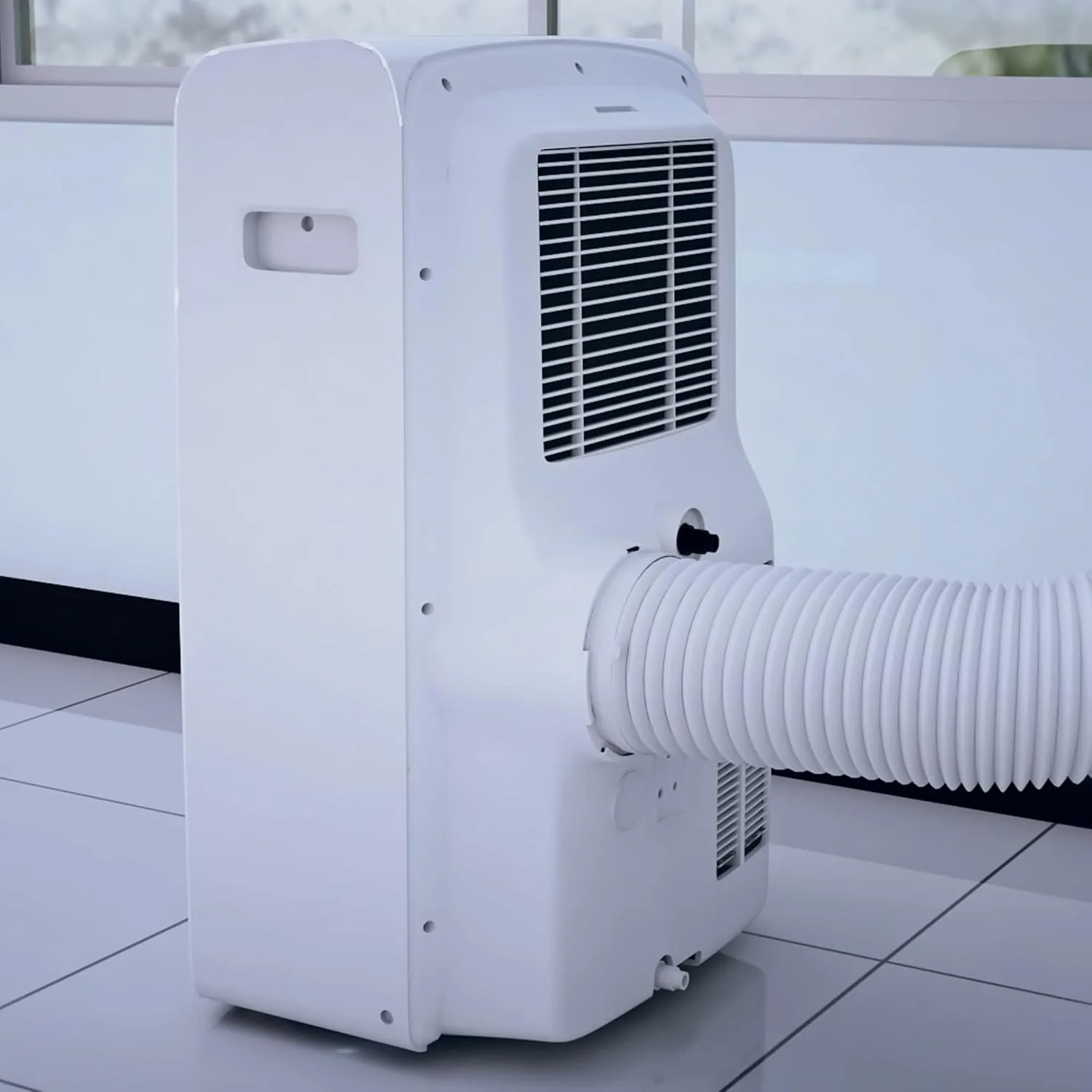 Blue Star 1 Ton Fixed Speed Portable AC (Copper, Anti Bacterial Silver Coating, Self Diagnosis, Comfort Sleep, Auto Mode, Remote Control Operations, Gold Fins, PC12DB, White) - Image 7