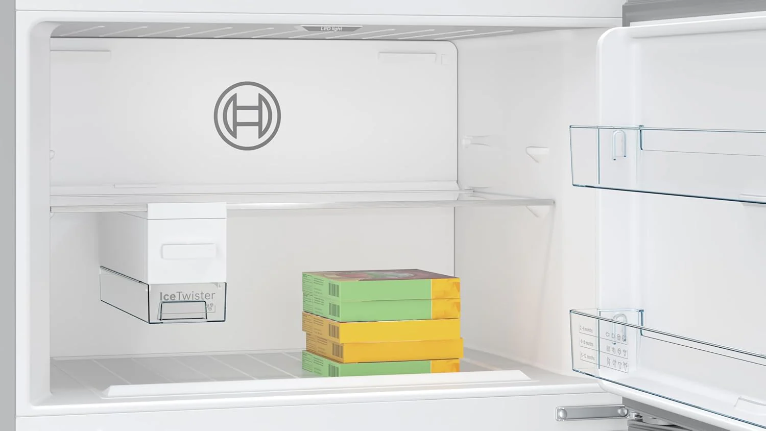 Bosch 641L, 1 Star, Frost Free Inverter Double Door Refrigerator, XXL Space, VitaFresh Plus Technology, Digital Display Panel (2026 Model, KDN86AID0I, Steel Finish) - Image 4
