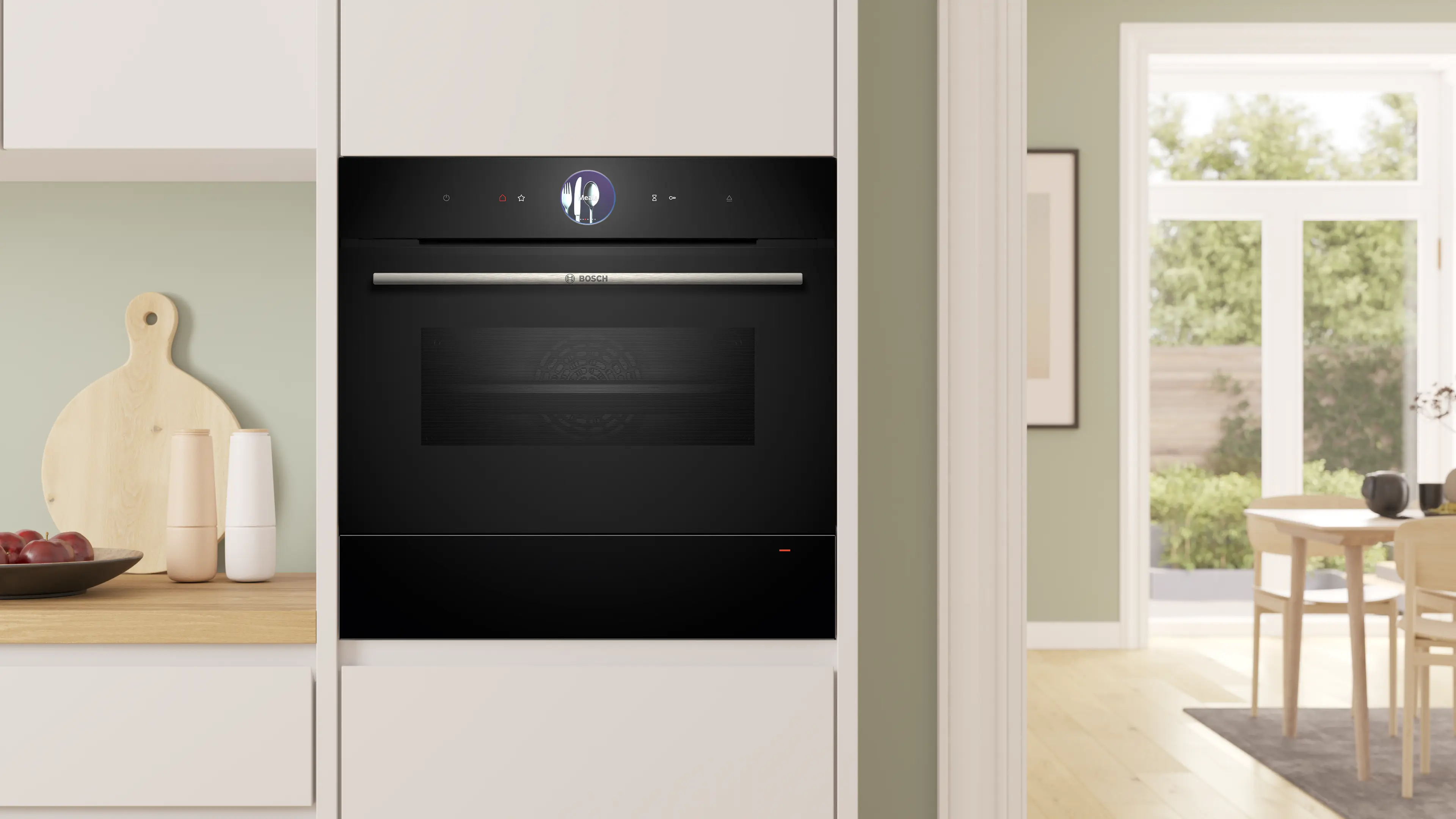 Bosch BIC7101B1 Series 8 Built-in Warming Drawer 60 cm Black Glass | Push-Pull Opening | Plate & Cup Warming | Slow Cooking | Home Connect - Image 4