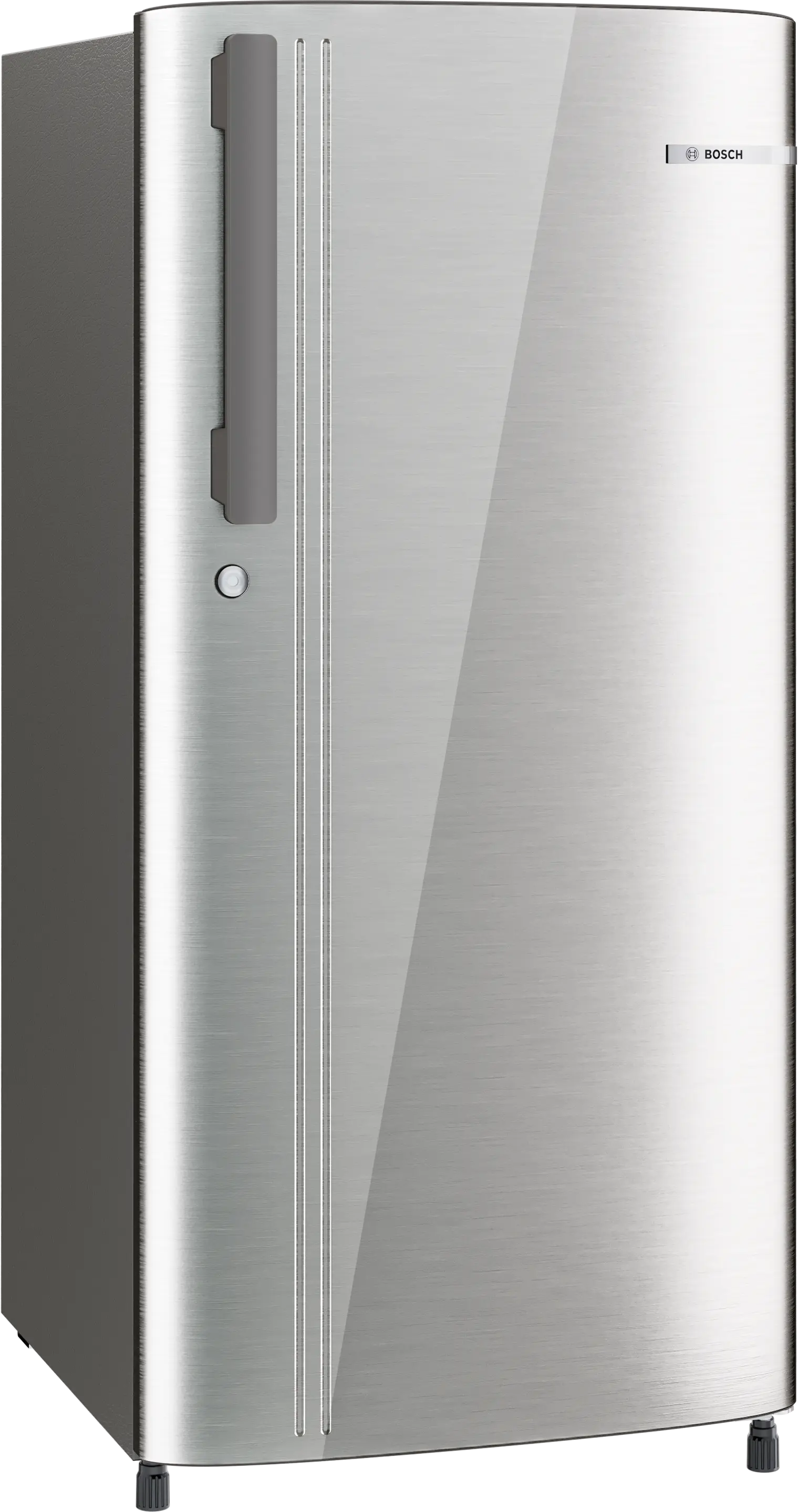 Bosch COT18S41EI 183L Single Door Refrigerator, Direct Cool, VitaFresh Technology, Inverter Compressor, Fast Ice Making, Toughened Glass Shelves, LED Lighting (Silver Finish) - Image 3