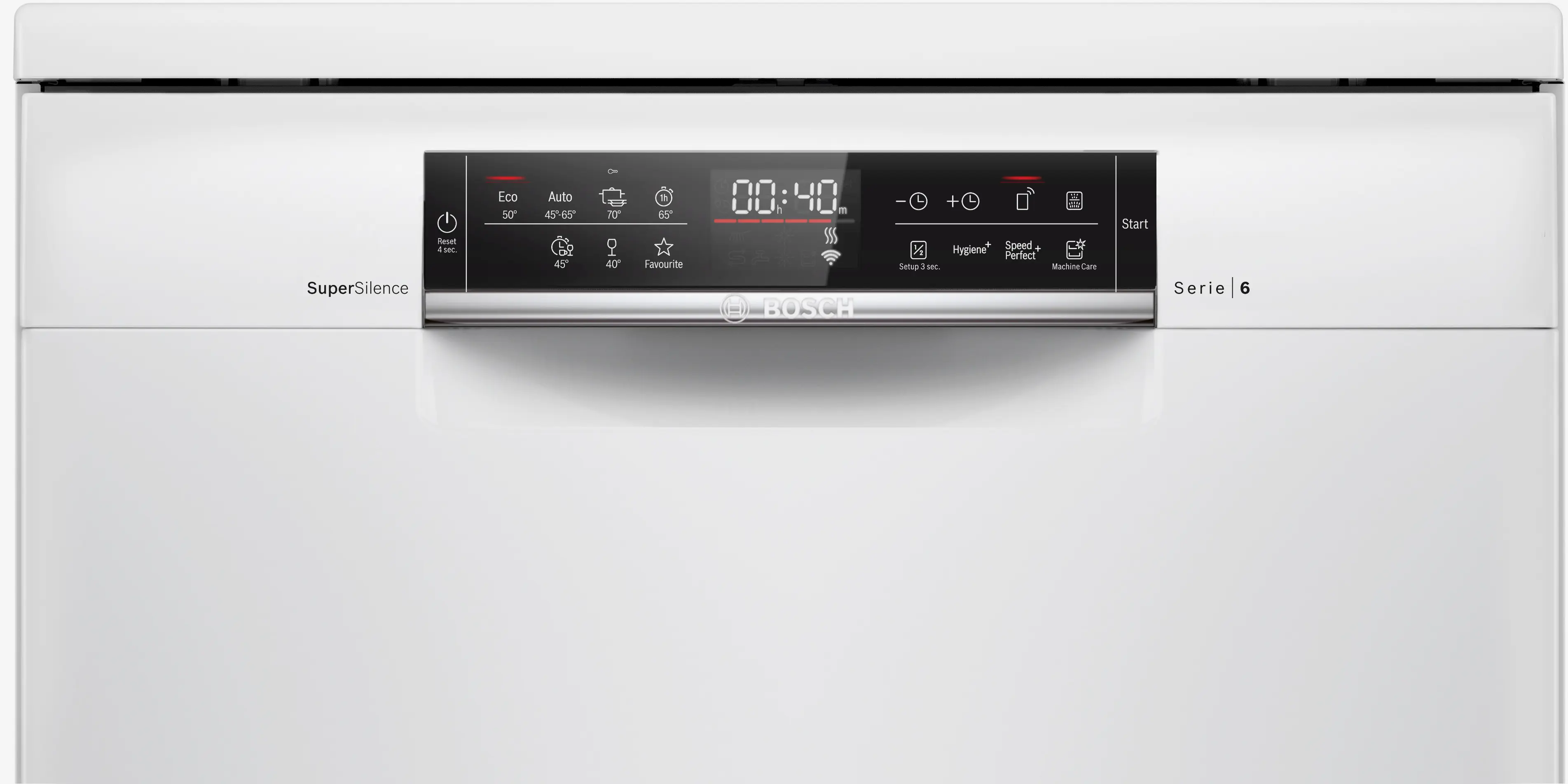 Bosch SMS6ZCW37Q Series 6 Free-Standing Dishwasher | 14 Place Settings | Zeolith Drying Technology | Home Connect (Wi-Fi Enabled) | PerfectDry | VarioFlex Baskets | Extra Clean Zone | Silence Plus | Energy Efficient | White - Image 3