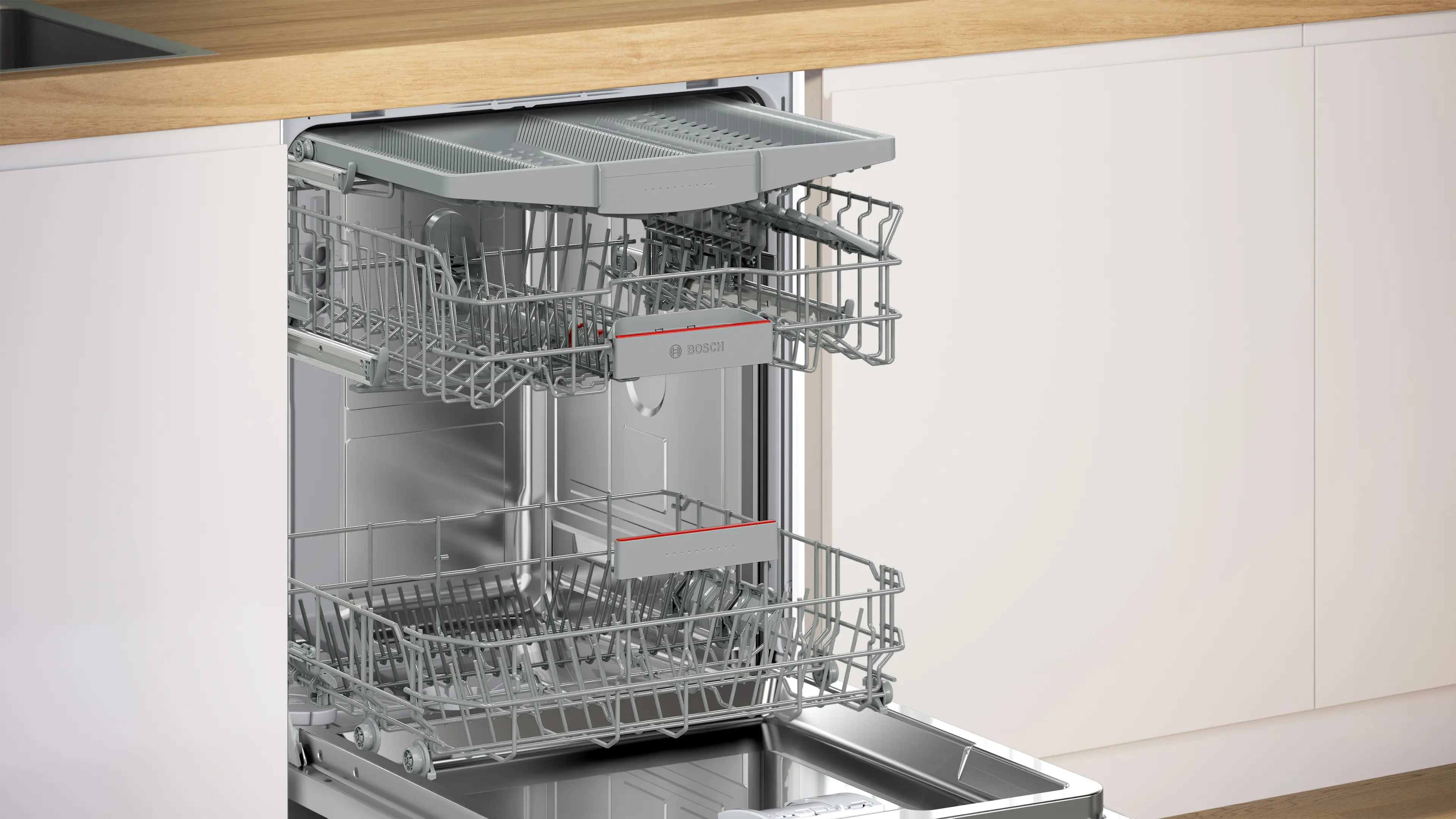 Bosch SMV6HMX01I Fully Integrated Built-in Dishwasher | 14 Place Settings | Home Connect (Wi-Fi Enabled) | Extra Dry Function | Silence Plus | Energy Efficient | Stainless Steel Interior - Image 6