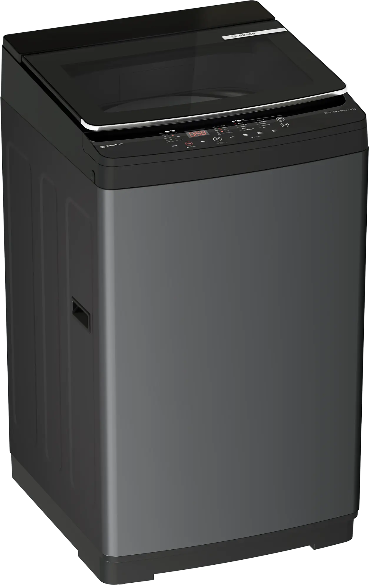 Bosch WOE80EV0IN Fully Automatic Front Load Washing Machine, EcoSilence Drive, Anti-Vibration Design, 8 kg Capacity, Multiple Wash Programs, Inbuilt Heater, ActiveWater Plus & Child Lock (Silver/White)