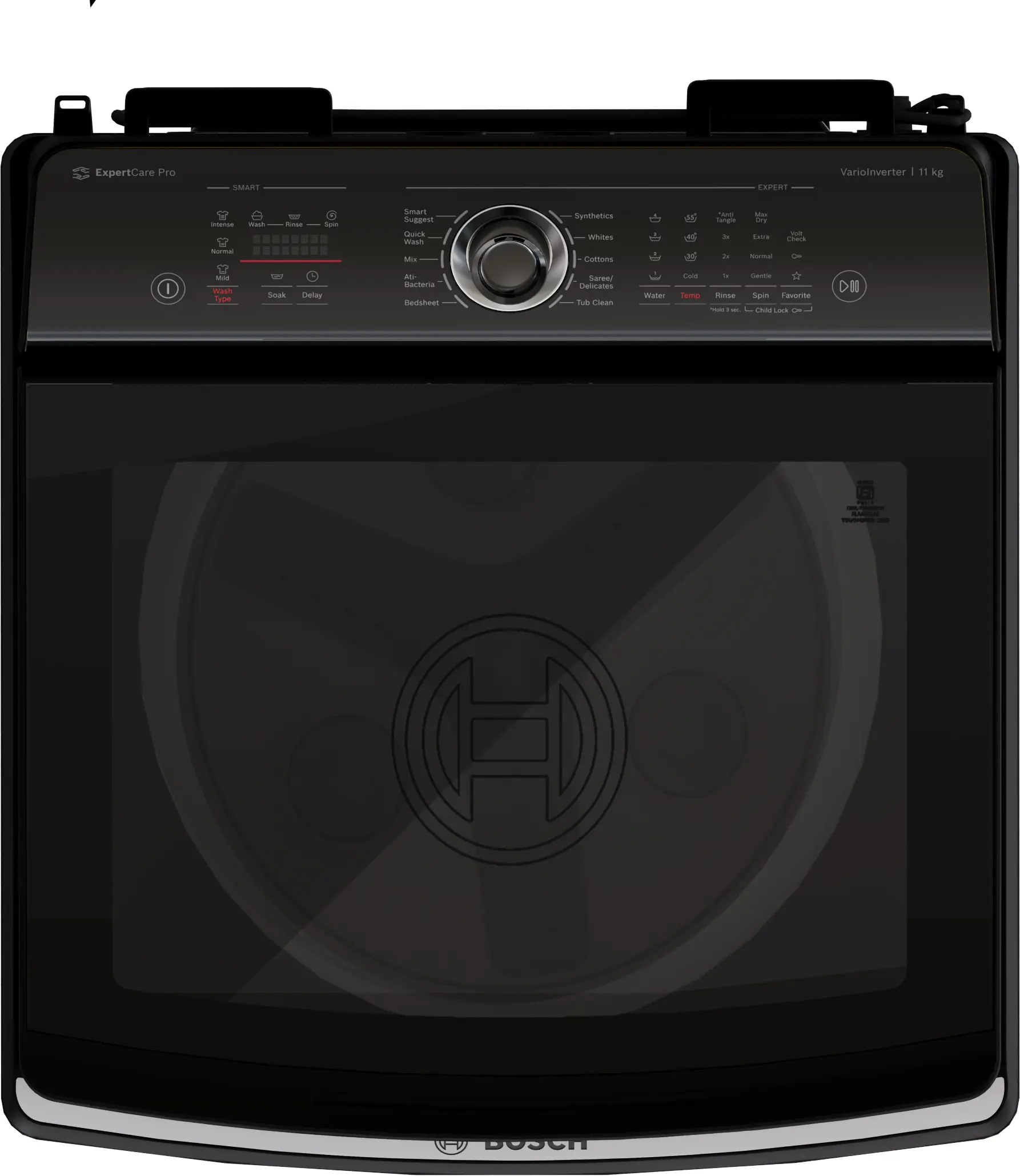 Bosch WOI855B7IN Fully Automatic Front Load Washing Machine, EcoSilence Drive, Anti-Vibration Design, Multiple Wash Programs, Inbuilt Heater, SpeedPerfect & Child Lock (Silver/Black) - Image 4
