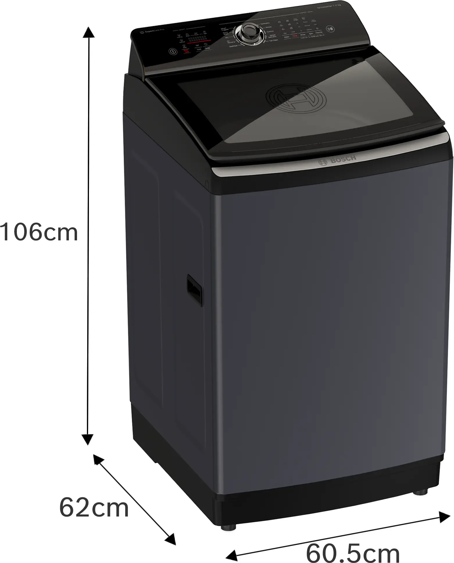 Bosch WOI855B7IN Fully Automatic Front Load Washing Machine, EcoSilence Drive, Anti-Vibration Design, Multiple Wash Programs, Inbuilt Heater, SpeedPerfect & Child Lock (Silver/Black) - Image 5