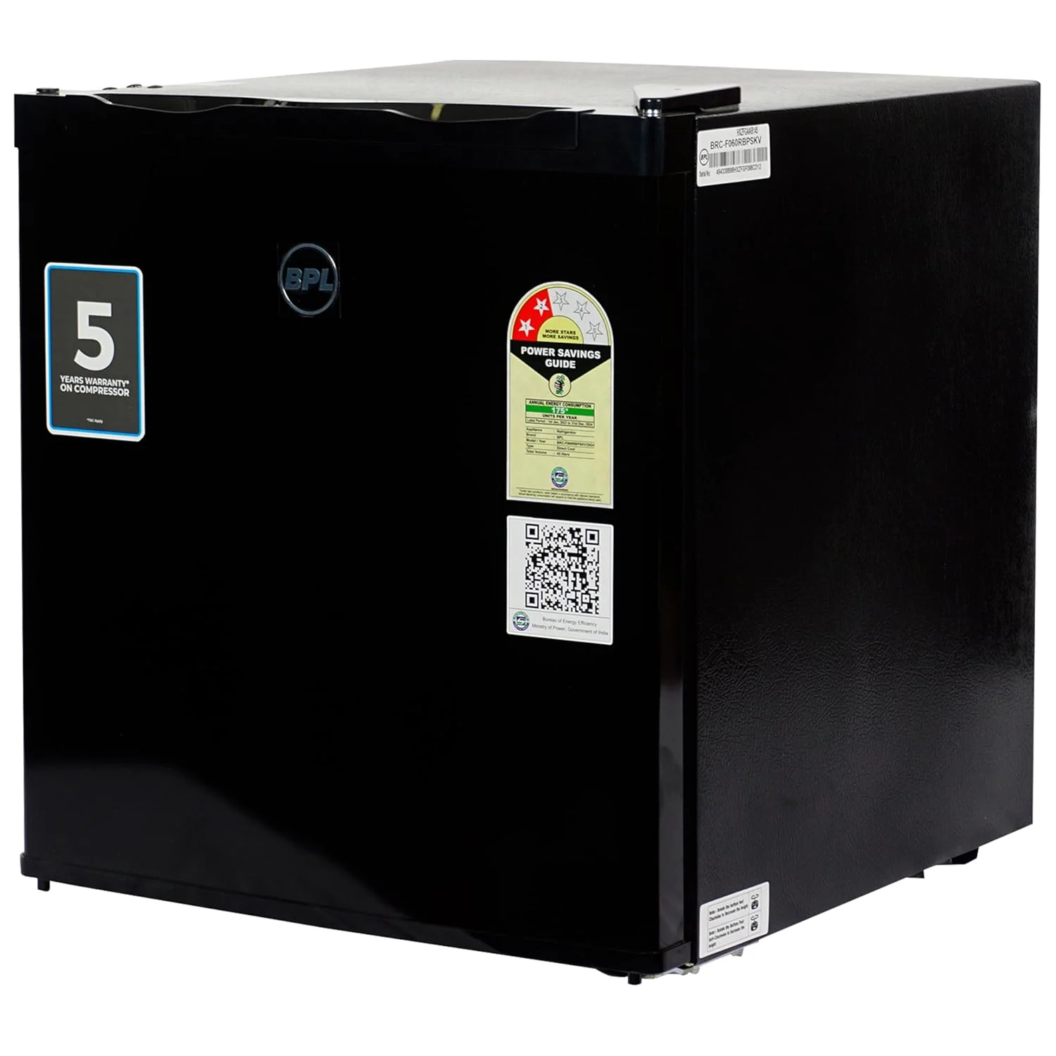 BPL 45 Litre 2 Star Mini Bar Refrigerator (Black, BRC-F060RBPSKV) - Image 2