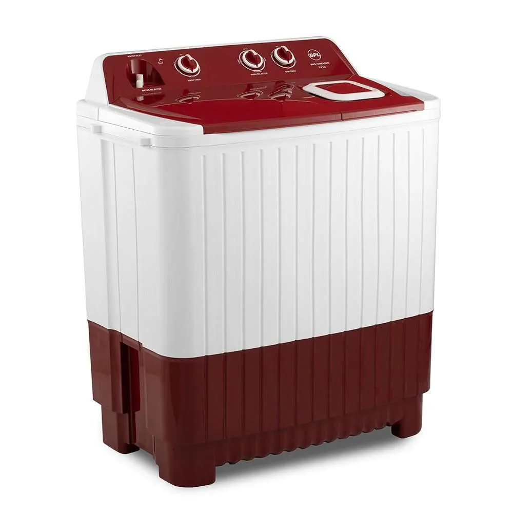 BPL 7 Kg 5 Star Semi-Automatic Top Loading Washing Machine, Maroon Red, BWS-N70EASMD - Image 3