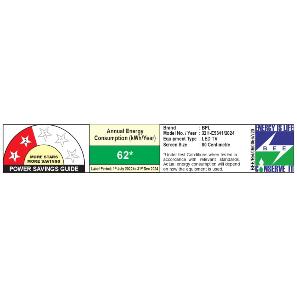 BPL 81 Cm (32 Inches) Hd Home Theatre Onkyo Google LED TV, 32H-E5341 (A+ Ads Panel,Bezel Less Display &Dolby Audio) - Image 3