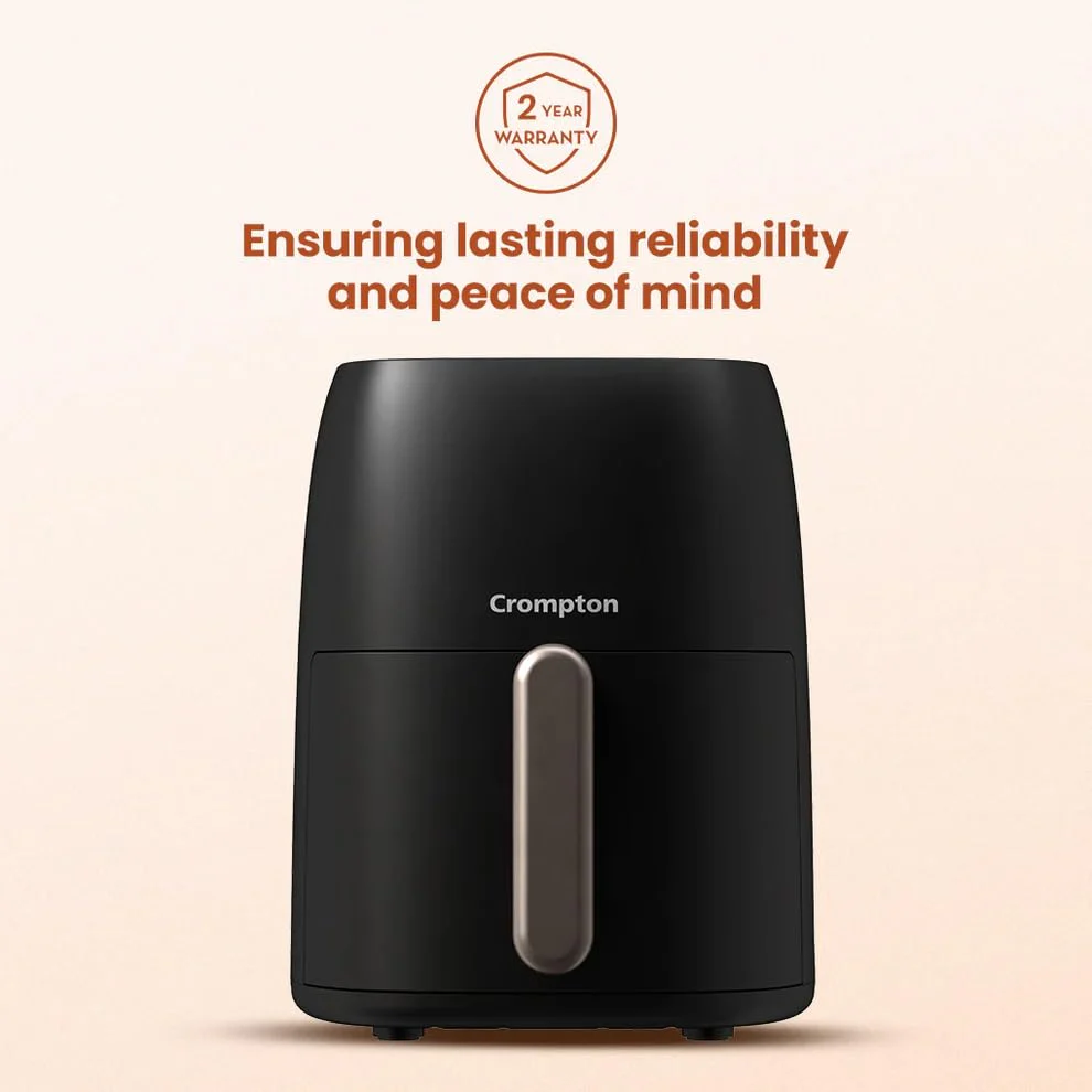 Crompton Ameo 4.2L Digital Air Fryer | 1400W Quick Fry Technology | Oil-Free Healthy Cooking | Super Helix Heating Element | Digital Display with Indian Preset Menus - Image 6