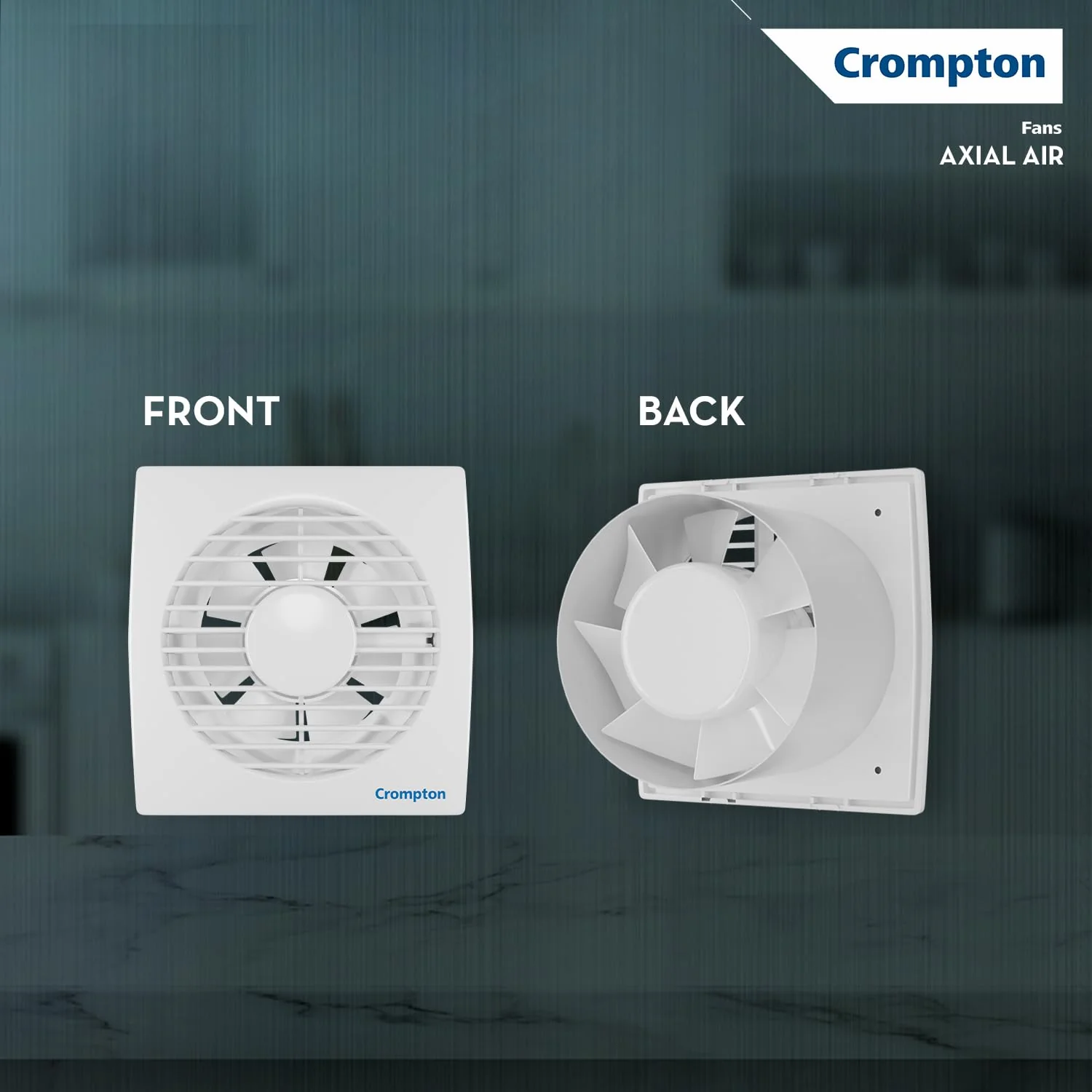 Crompton Axial Air High-Speed Plastic Exhaust/Ventilation Fan (150 mm/6 Inches, White, Pack of 1) - Image 8