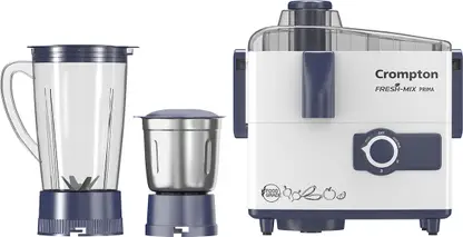 Crompton Fresh mix prima 500 W Juicer Mixer Grinder (ACGJMG-FRSHMX PRM | 2 Jars | White, Blue)