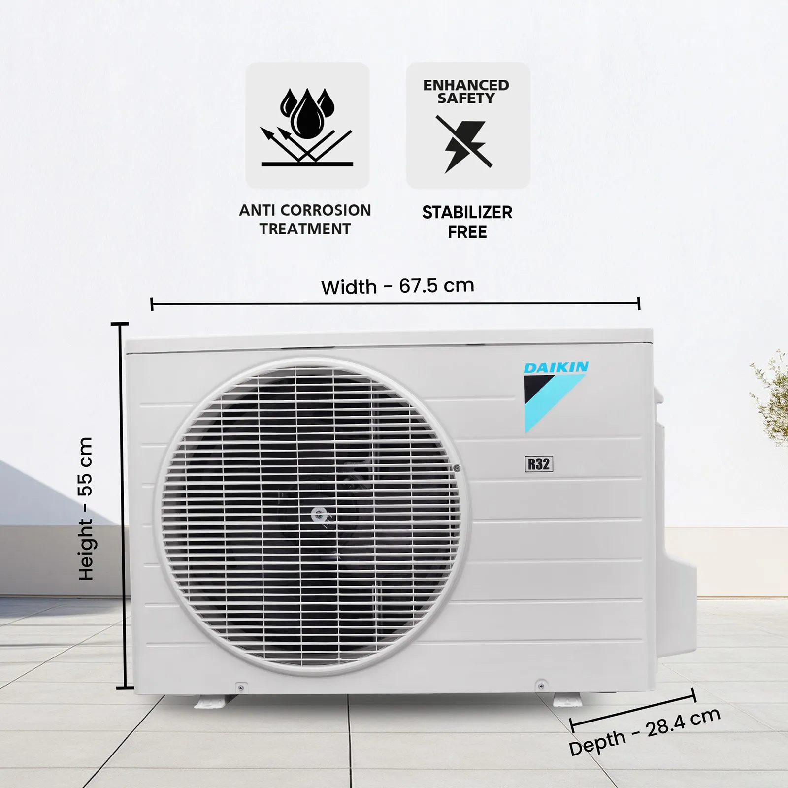 DAIKIN 0.8 Ton 2 Star Split AC (Copper Condenser, PM 2.5 Filter, FTQ28XV16WBA) - Image 7