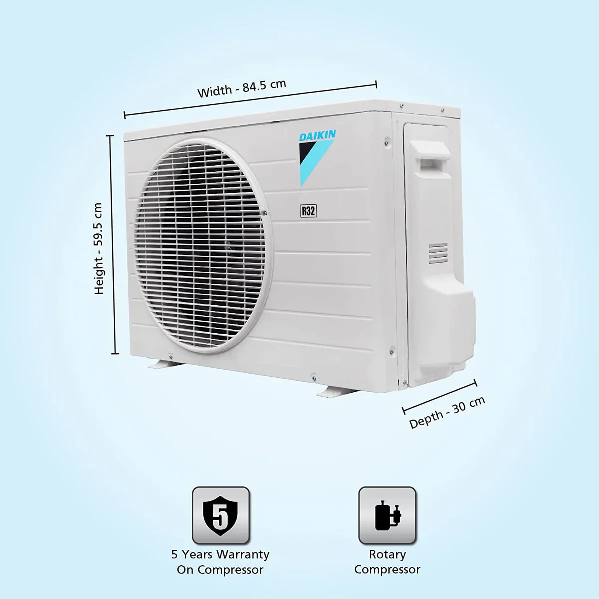 Daikin FTE60UV16U 1.8 Ton 1 Star Split AC Copper Condenser - Image 4