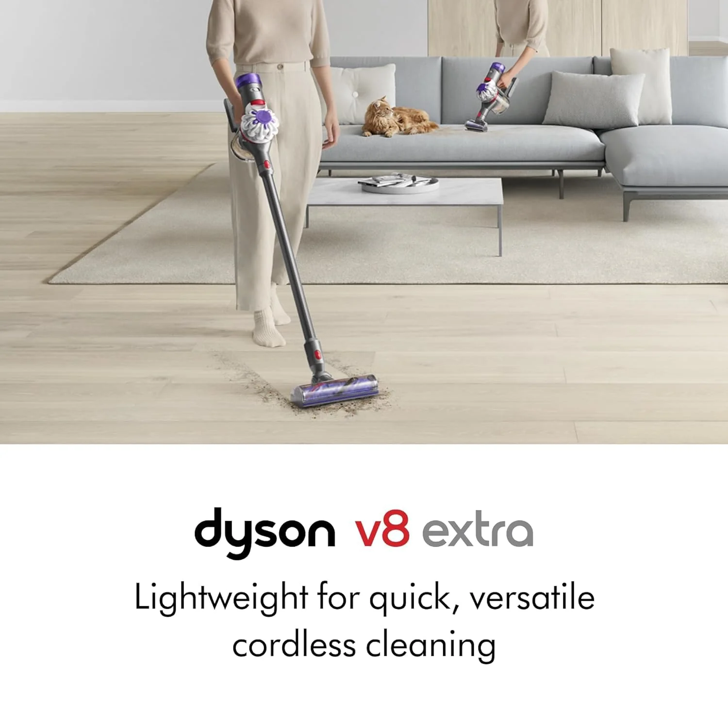 Dyson V8 Absolute Cord-Free Vacuum Cleaner, Grey - Image 4