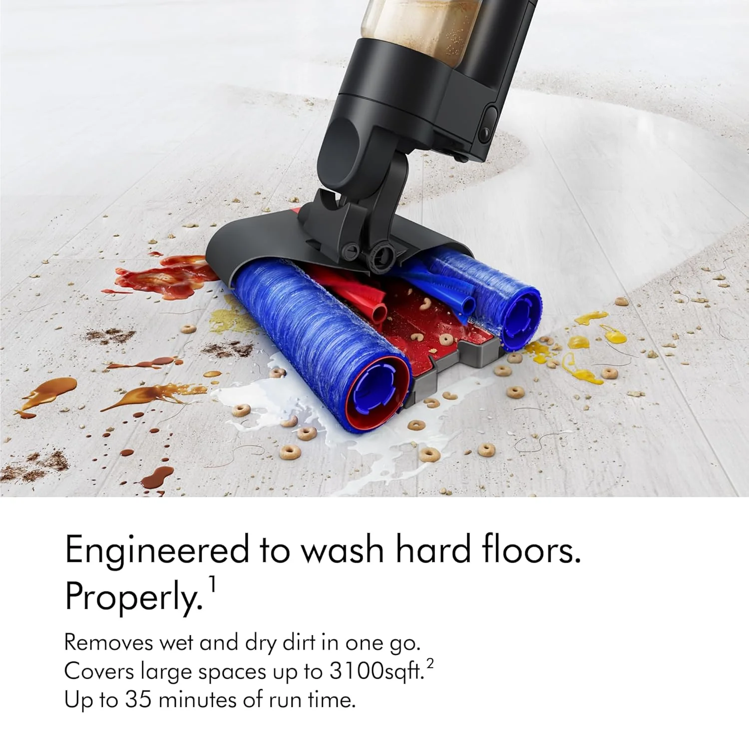 Dyson WashG1 Wet Floor Cleaner|Powerful wet & dry cleaning in one go|2 Yr Warranty incl accidental damage protection|Self-cleaning cycle|Washes with clean water everytime|1L bin,35 mins runtime - Image 8