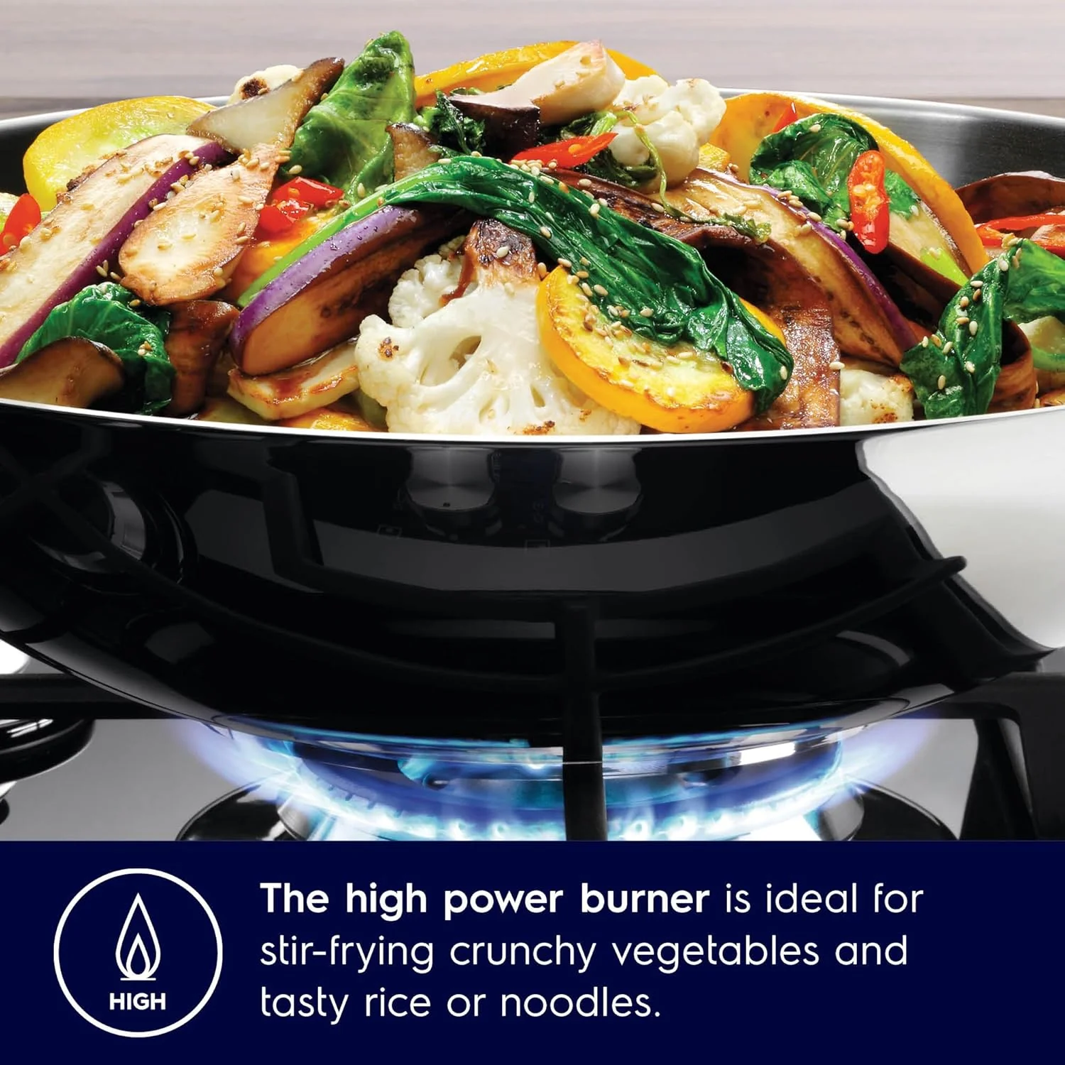 Electrolux 5 Burner Auto Ignition Glass Top 90cm Built-in Gas Hob, UltimateTaste 300, Black, EHG9530BC - Image 6