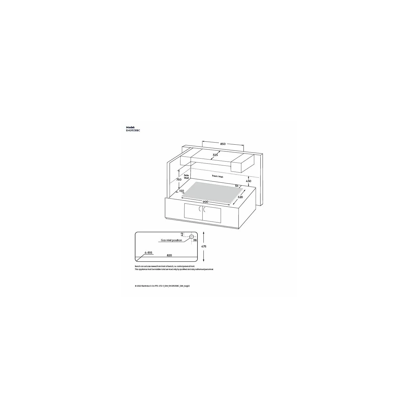 Electrolux 5 Burner Auto Ignition Glass Top 90cm Built-in Gas Hob, UltimateTaste 300, Black, EHG9530BC - Image 7
