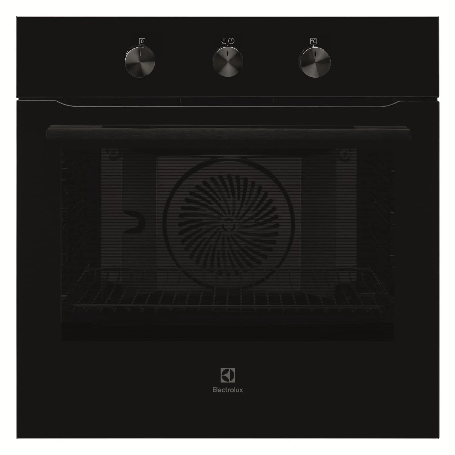Electrolux 68L 60cm Built-In Oven with 5 Functions, UltimateTaste 300, Glass, Black, KOHLH00KA