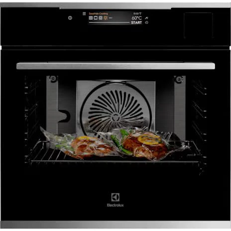 Electrolux 70L 60cm UltimateTaste 900 built-in single oven, Glass, Black, KOAAS31X
