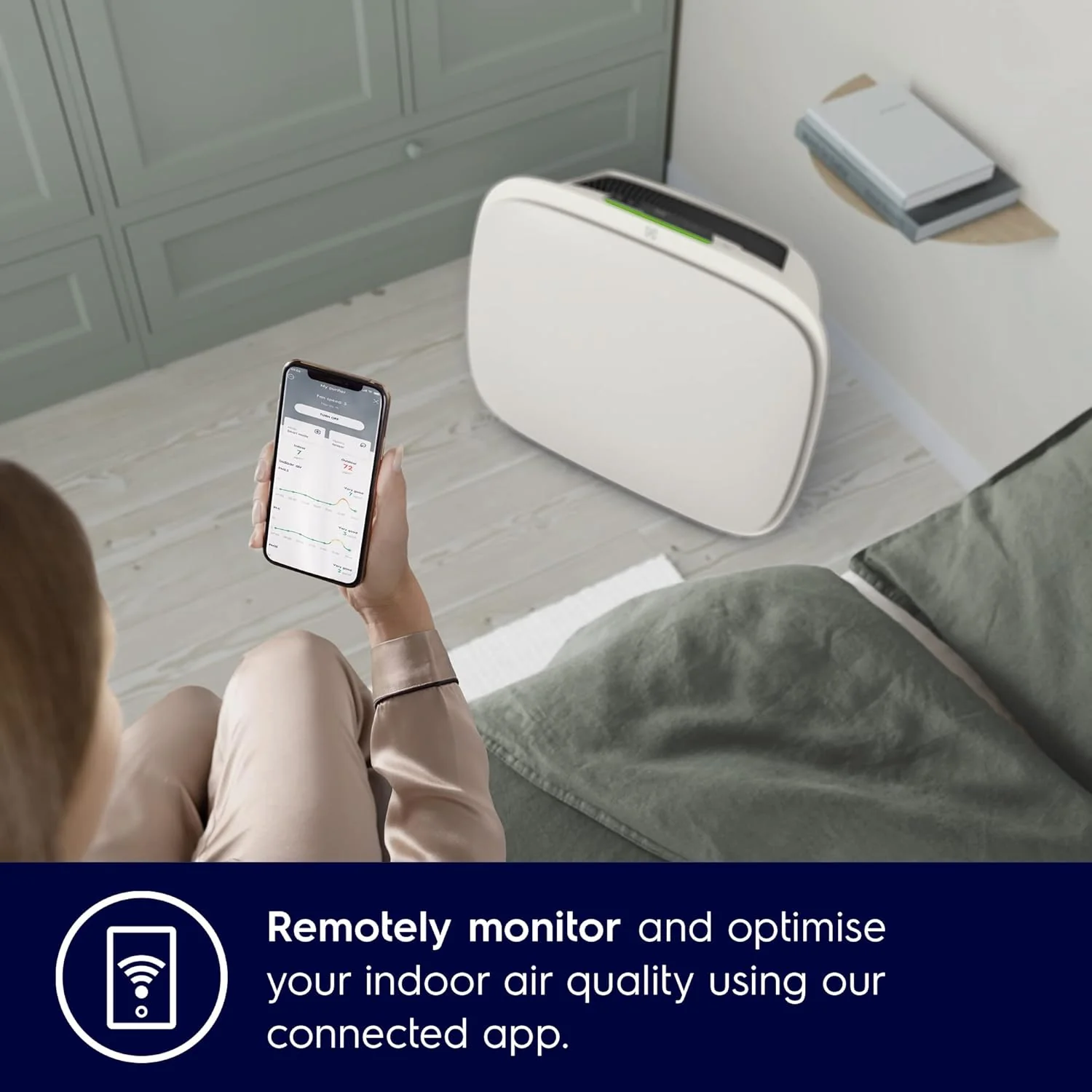 Electrolux Well A5 air purifier with 4 stage filter for 441ft room coverage, White (WA51-305WT) - Image 4