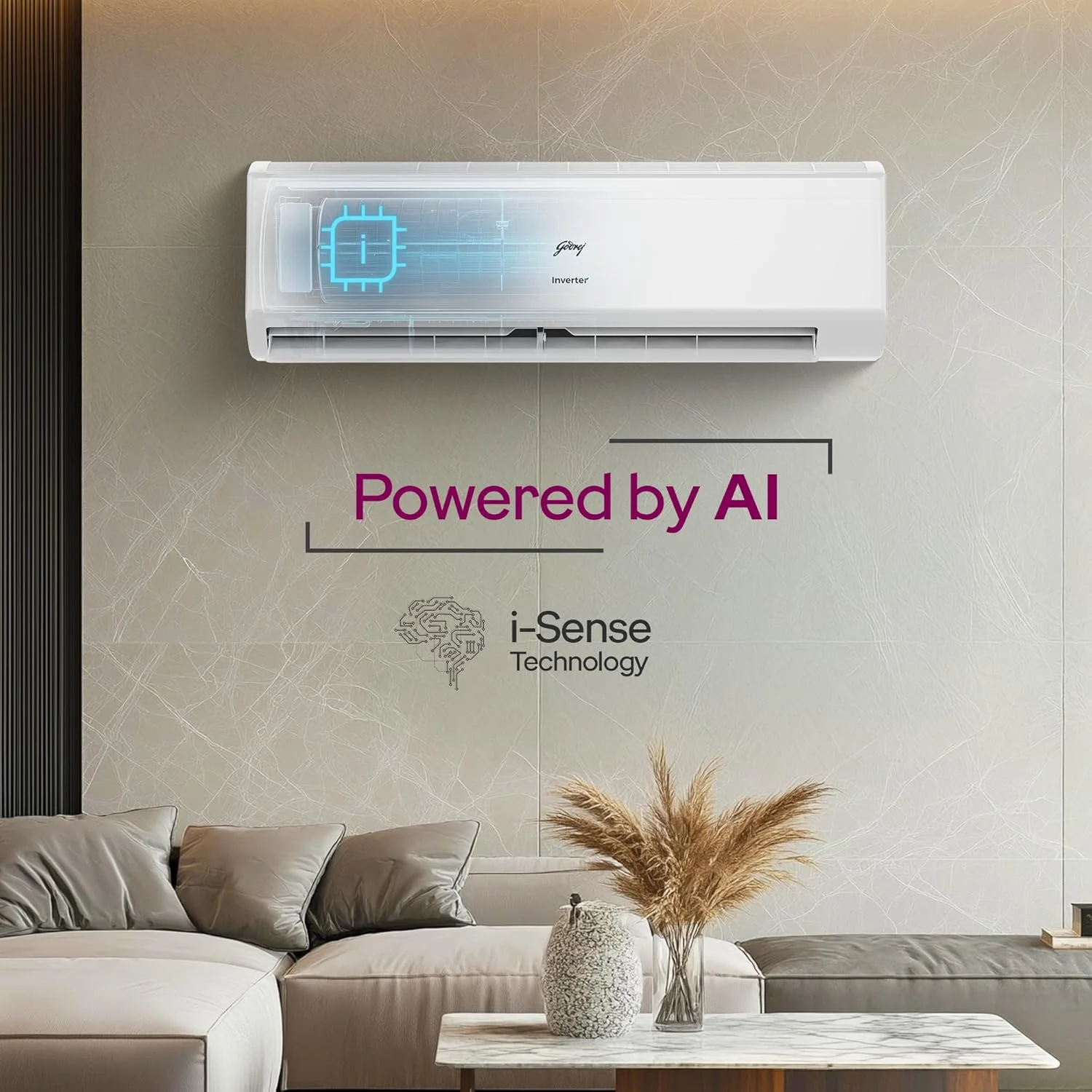 Godrej 1.5 Ton 3 Star, Hot &amp; Cold, 5 Years Comprehensive Warranty, Inverter Split AC (Copper, 2025 Model, 5-In-1 Convertible, AC 1.5T SIH 18ITC3 WYC, White) - Image 6