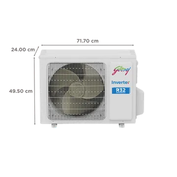 Godrej 1 Ton 3 Star Inverter Split AC (Copper, 5-in-1 convertible, Nano-Coated anti-viral filter AC 1T SIC 12TTC3-WYQ, White) - Image 3