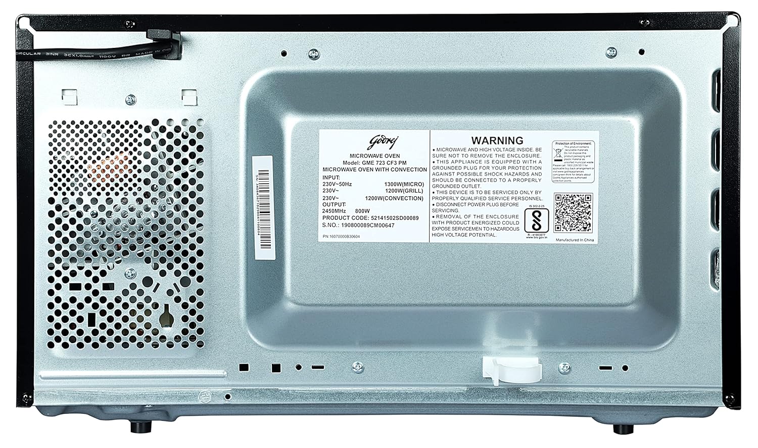 Godrej 23 Litres Convection Microwave Oven (GME 723 CF3 PM, Red Daisy, Multi Distribution Technology) - Image 3