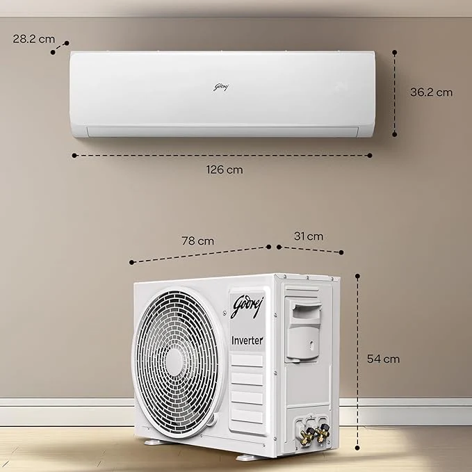 Godrej 3 Ton 3 Star, 5-In-1 Convertible Cooling, Inverter Split AC (Copper, 2025 Model, Heavy duty cooling at 52 °C, AC 3T SIC 36JTC3 WZP, White) - Image 8