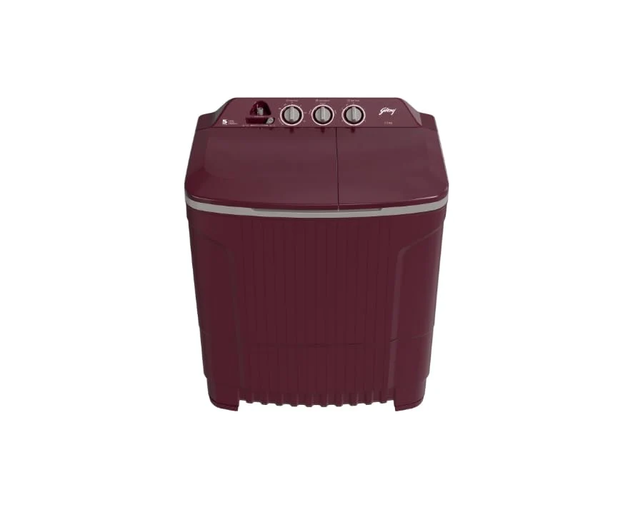 Godrej 7.5 Kg 5 star Edge Prima Semi-Automatic Top Loading Washing Machine (WSEDGE CLS 75 5.0 PRA MNRD, Wine Red, 100% rust proof poly propylene body) - Image 2