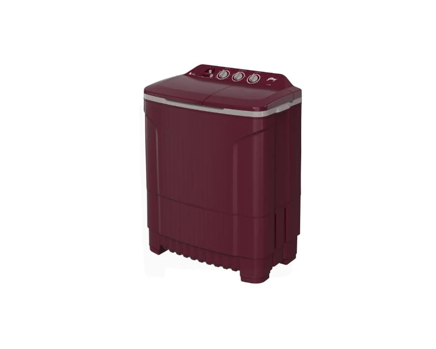 Godrej 7.5 Kg 5 star Edge Prima Semi-Automatic Top Loading Washing Machine (WSEDGE CLS 75 5.0 PRA MNRD, Wine Red, 100% rust proof poly propylene body) - Image 3