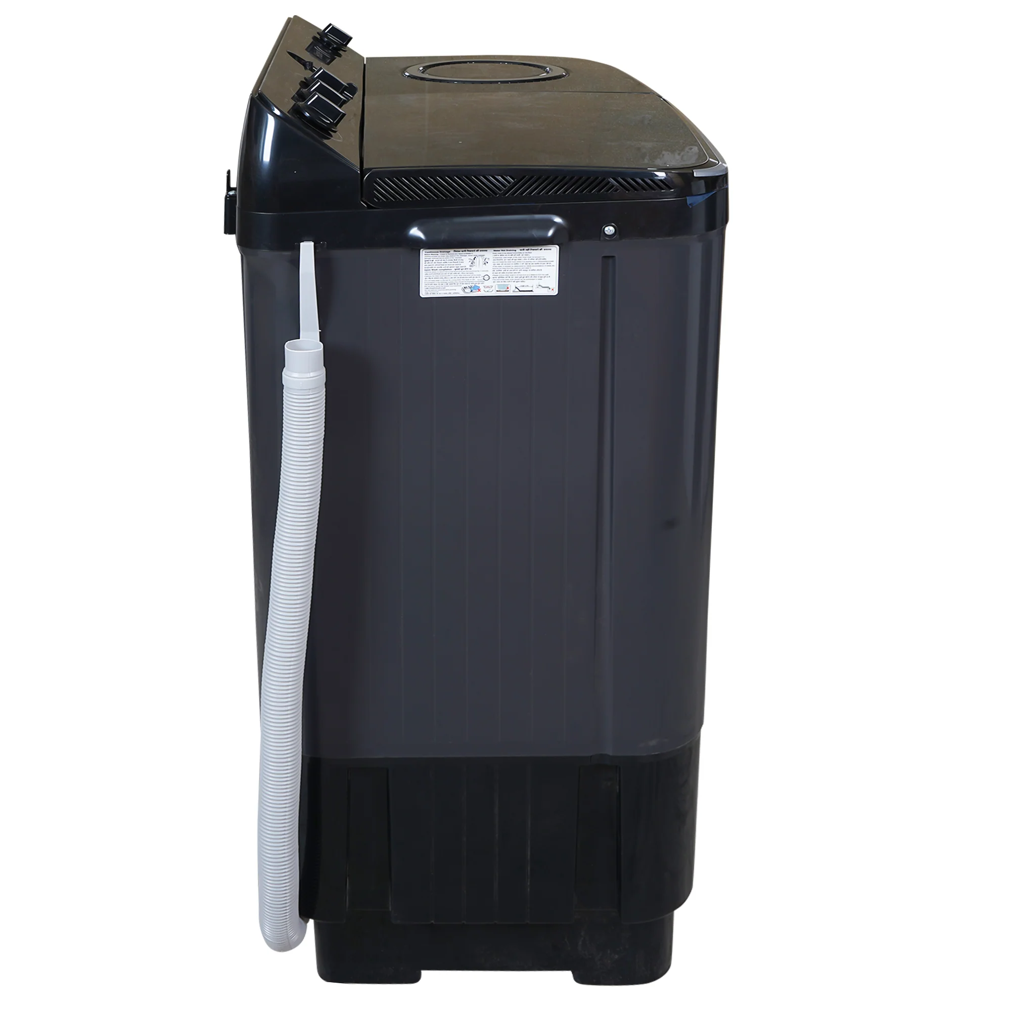 Haier 9 Kg 5 Star Semi Automatic Top Loading Washing Machine (HTW90-196BBK Magic Filter, Rat Mesh, Toughened Glass Top Black) - Image 4