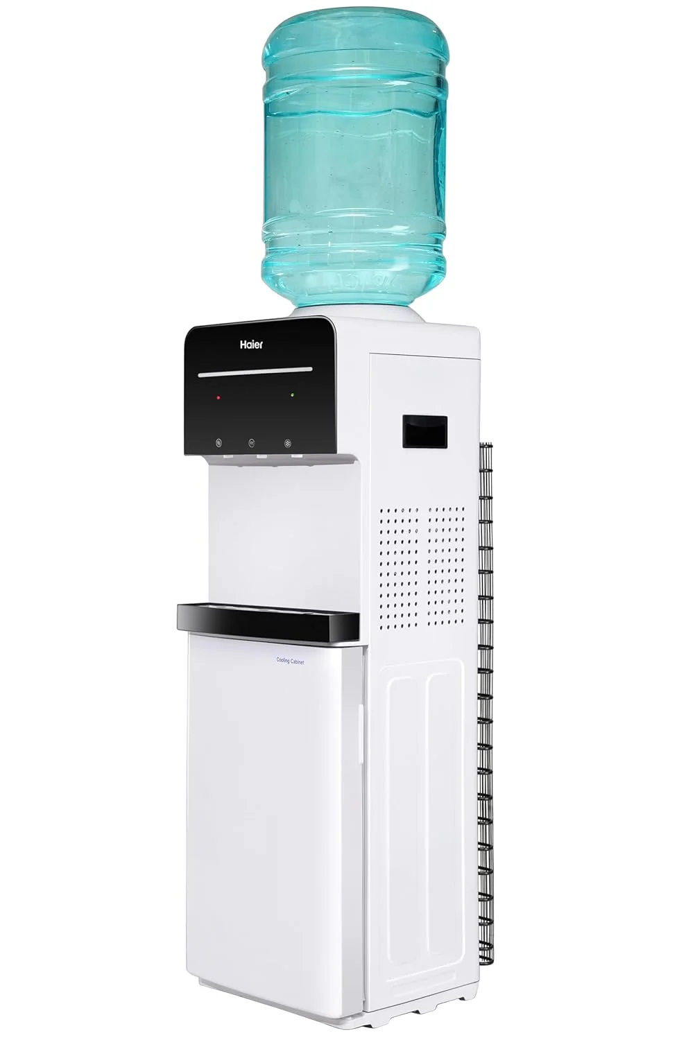 Haier Hot, Cold, Normal Water Dispenser with Cooling Cabinet, Floor Standing Water Dispenser, Digital Display, Anti-Rodent, Child Lock Safety, Anti Corrosive, (Black & White) Pro Series - Image 6