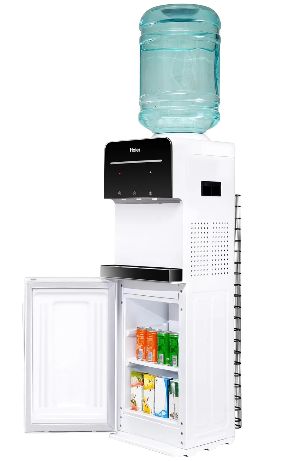 Haier Hot, Cold, Normal Water Dispenser with Cooling Cabinet, Floor Standing Water Dispenser, Digital Display, Anti-Rodent, Child Lock Safety, Anti Corrosive, (Black & White) Pro Series - Image 9