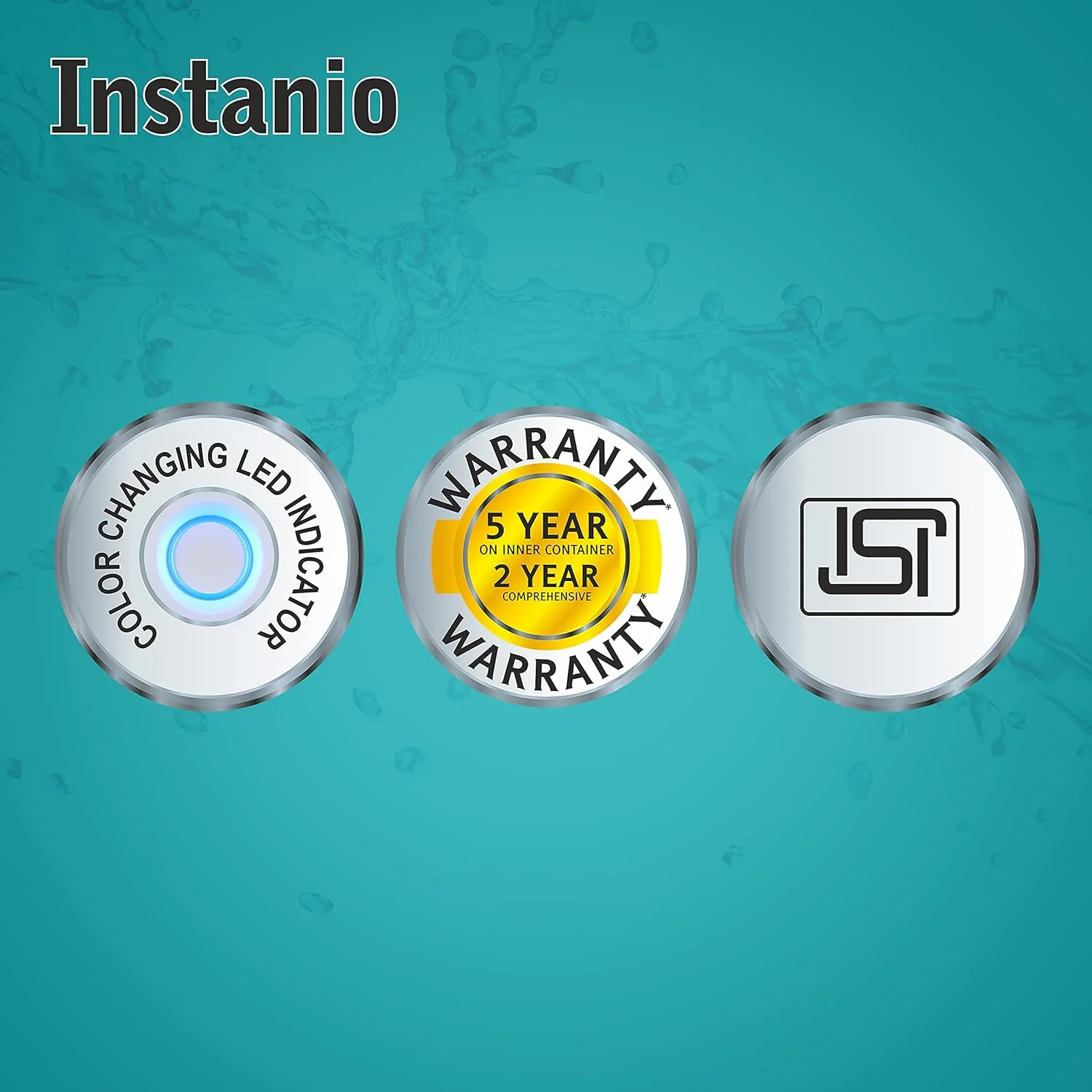 Havells Instanio 3L Instant Water Heater 4.5kW (White Blue) | ISI Certified Geyser - Image 8