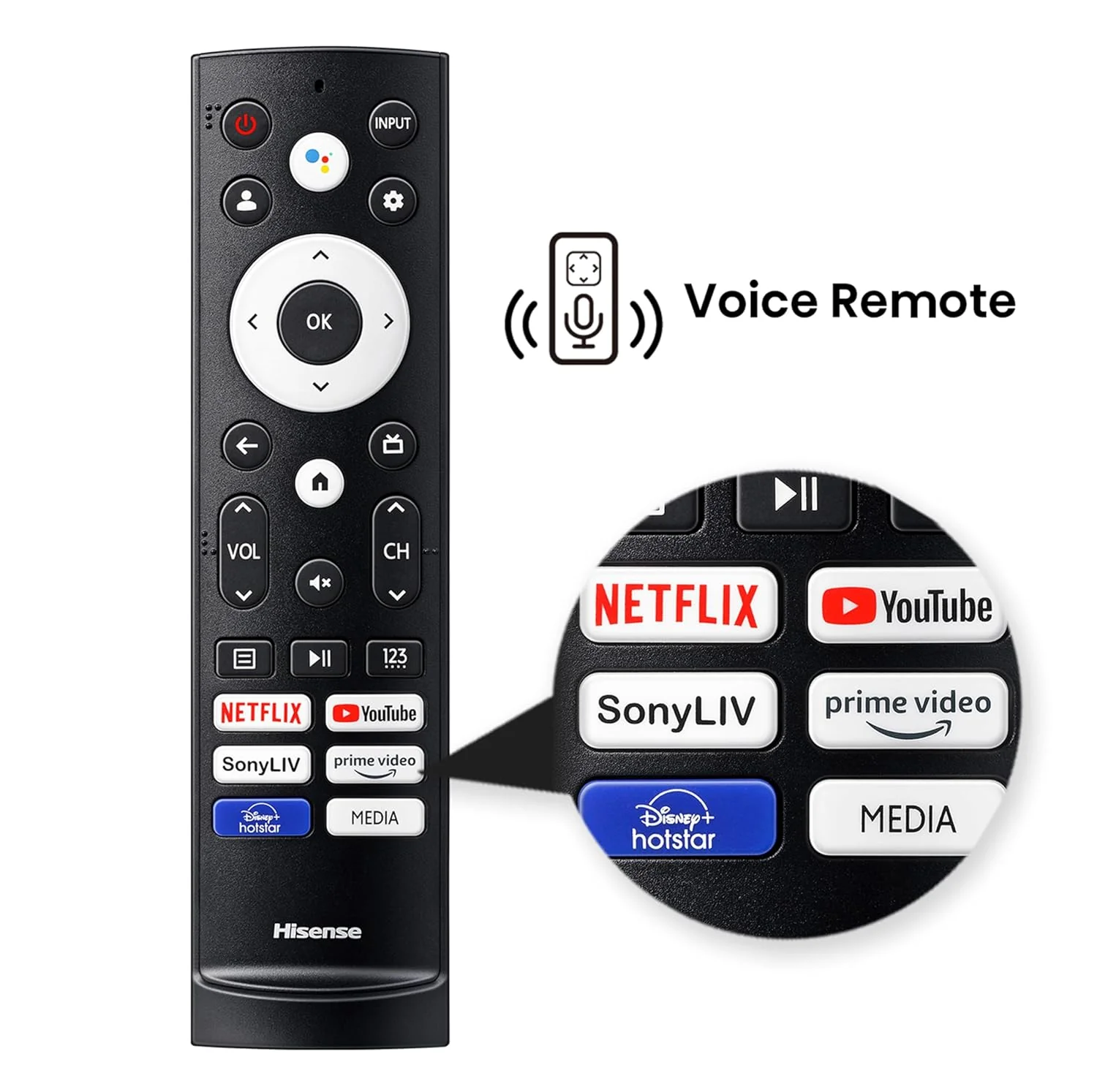 Hisense 139 cm (55 inches) E6N Series 4K Ultra HD Smart LED Google TV 55E6N (Black) - Image 5