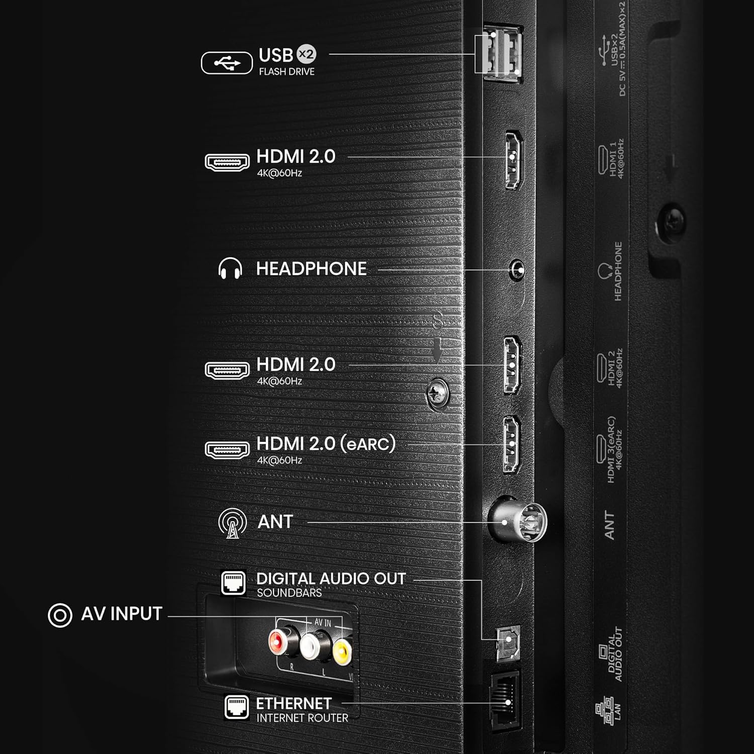 Hisense 139 cm (55 inches) E6N Series 4K Ultra HD Smart LED Google TV 55E6N (Black) - Image 8