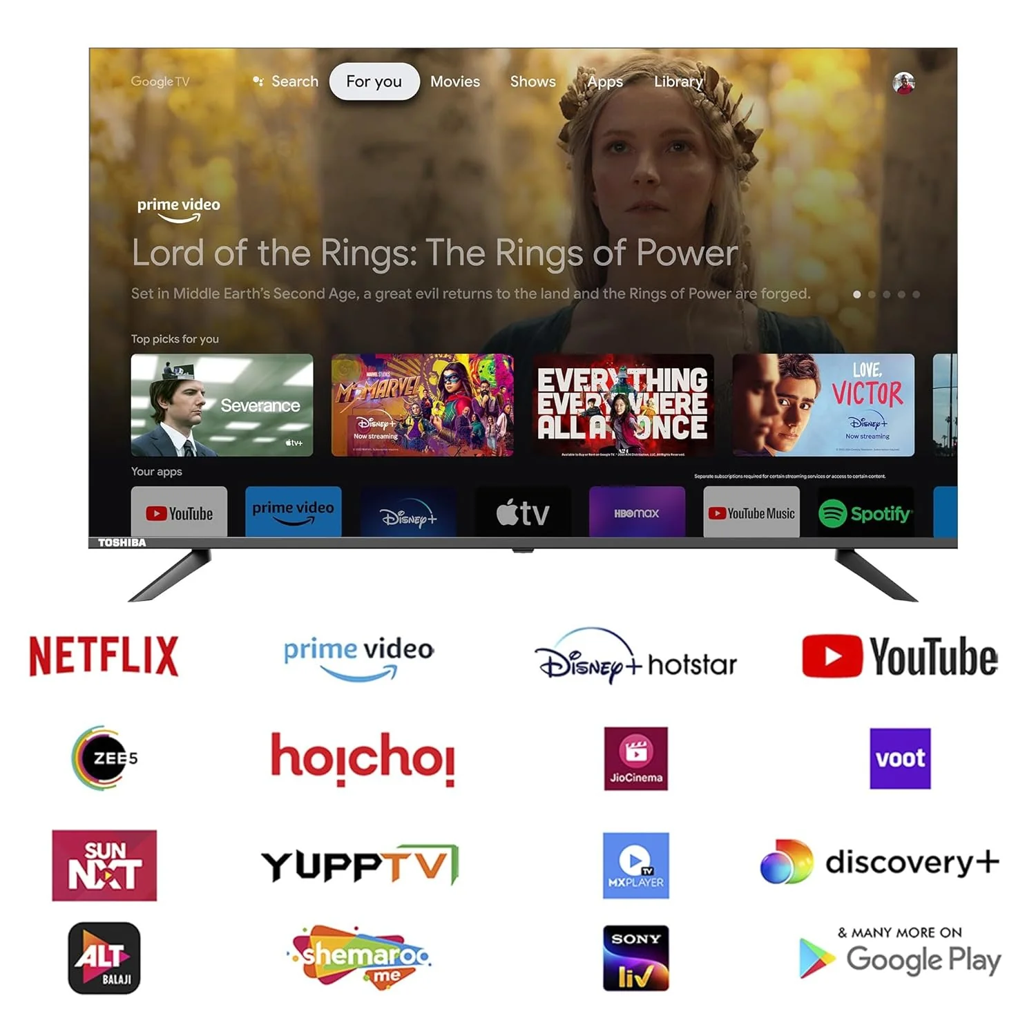 Hisense 80 cm (32 Inches) HD Ready Smart QLED Google TV | HDR10, 30W Powerful Speakers, Dolby Audio | Super Bright Panel | Google Assistant & Chromecast | HDR 10 | Voice Control | 32E5Q (Black) - Image 3