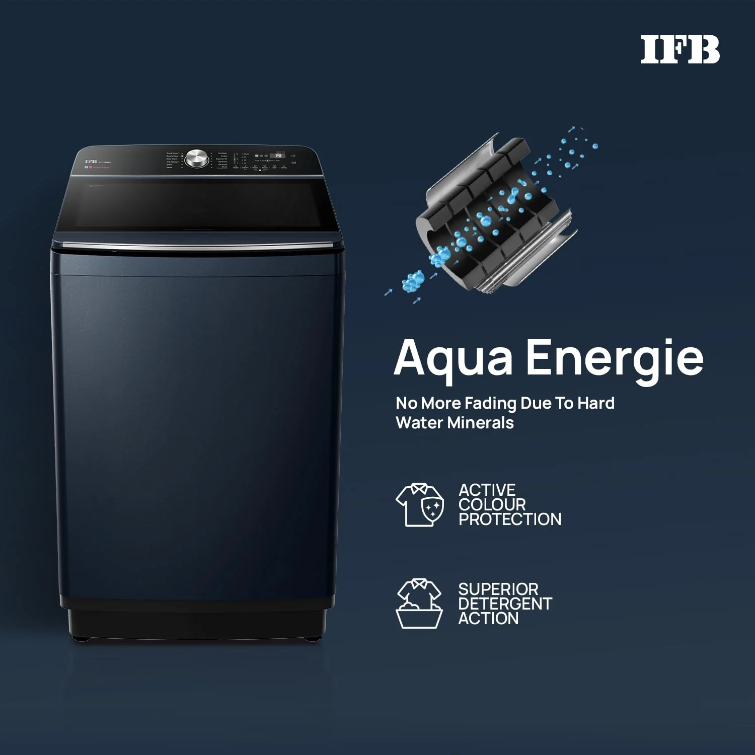 IFB 11 Kg 5 Star with DeepClean® Technology, AI Powered, Fully Automatic Top Load Washing Machine (2025 Model, TL111RB2SN, PowerSteam®, Inbuilt Heater, 5D Wash, Aqua Energie, Royal Blue) - Image 9