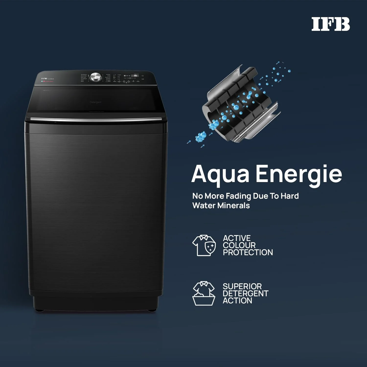 IFB 12 Kg 5 Star with DeepClean® Technology, AI Powered, Fully Automatic Top Load Washing Machine (2025 Model, TL121BL4SN, PowerSteam®, Inbuilt Heater, 5D Wash, Aqua Energie, Black VCM) - Image 9