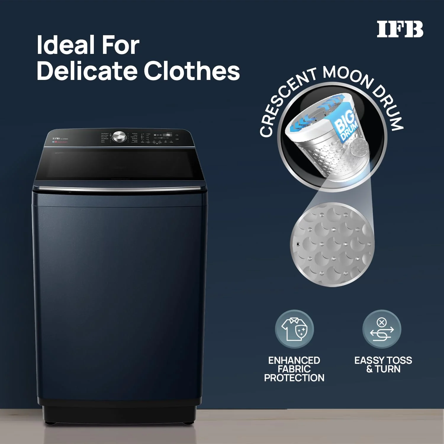 IFB 12 Kg 5 Star with DeepClean® Technology, AI Powered, Fully Automatic Top Load Washing Machine (2025 Model, TL121RB2SN, PowerSteam®, Inbuilt Heater, 5D Wash, Aqua Energie, Royal Blue) - Image 2