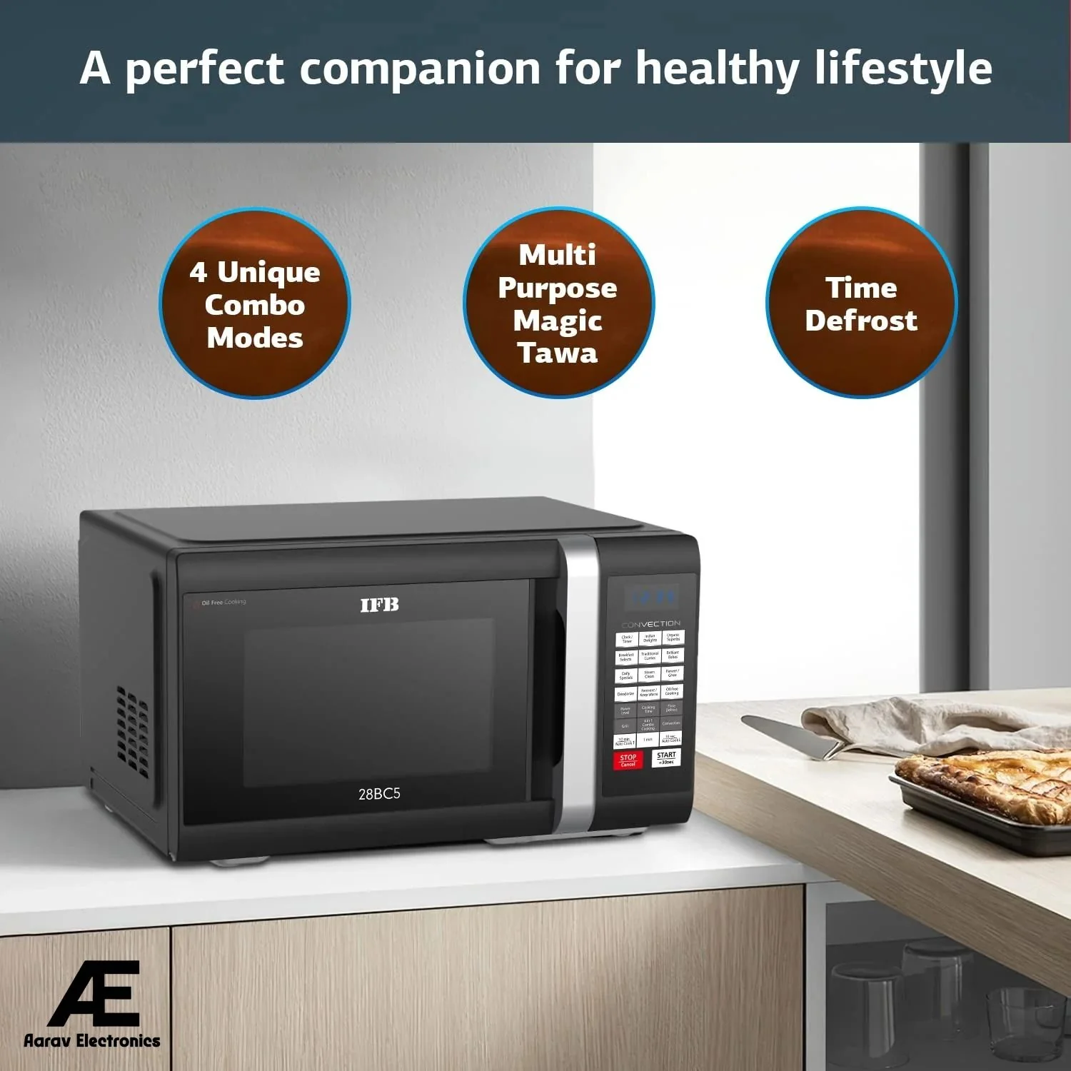 IFB 28 L Convection Microwave Oven (28BC5, Black) - Image 3
