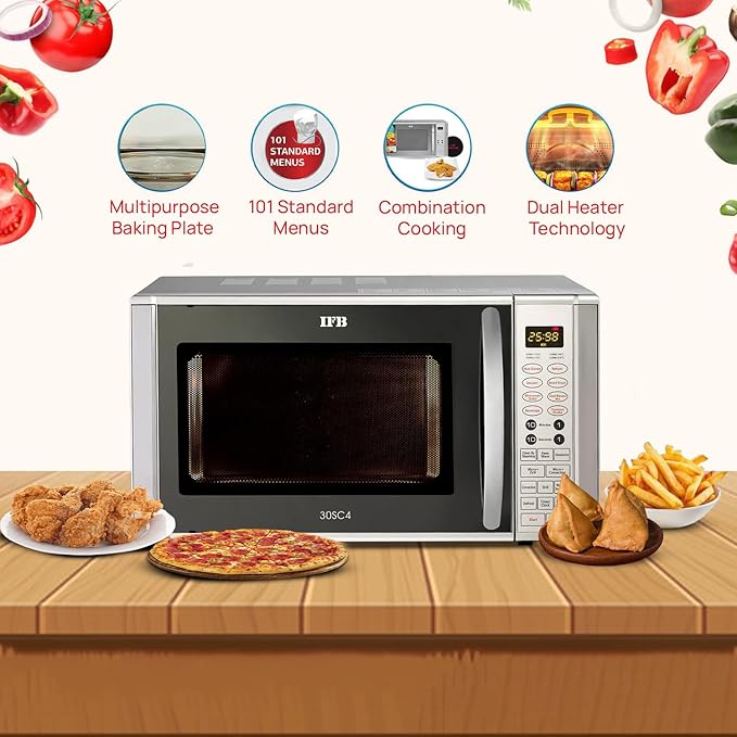 IFB 30 L Convection Microwave Oven (30SC4, Metallic Silver, with Starter Kit) - Image 2