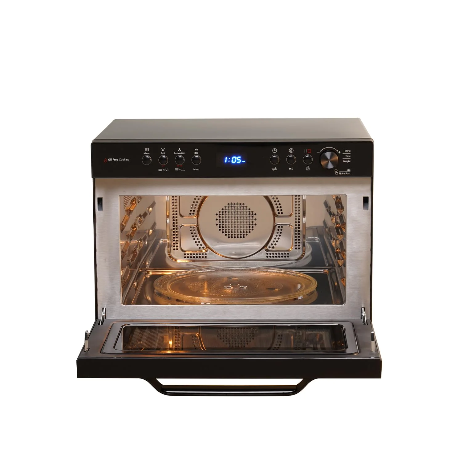IFB 34BC2 34 Litre Convection Microwave Oven with 151 Auto Cook Menus, Oil-Free Cooking &amp; Rotisserie (Black) - Image 6