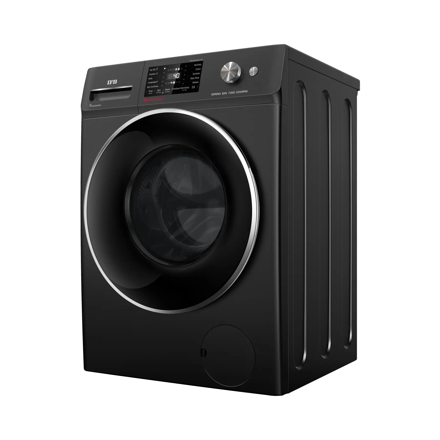 IFB 7 kg 5 Star Front Load Washing Machine  | 1200 RPM (Serena BXN 7012K CMS, Black) - Image 5