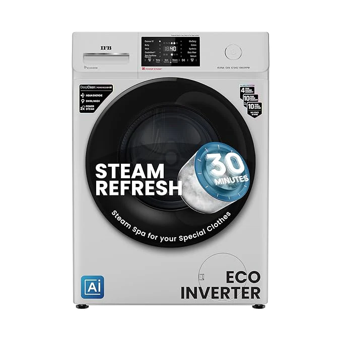 IFB DeepClean® 6.5kg Front Load Washing Machine with Steam Refresh ,ELENA GXN 6510 CMS