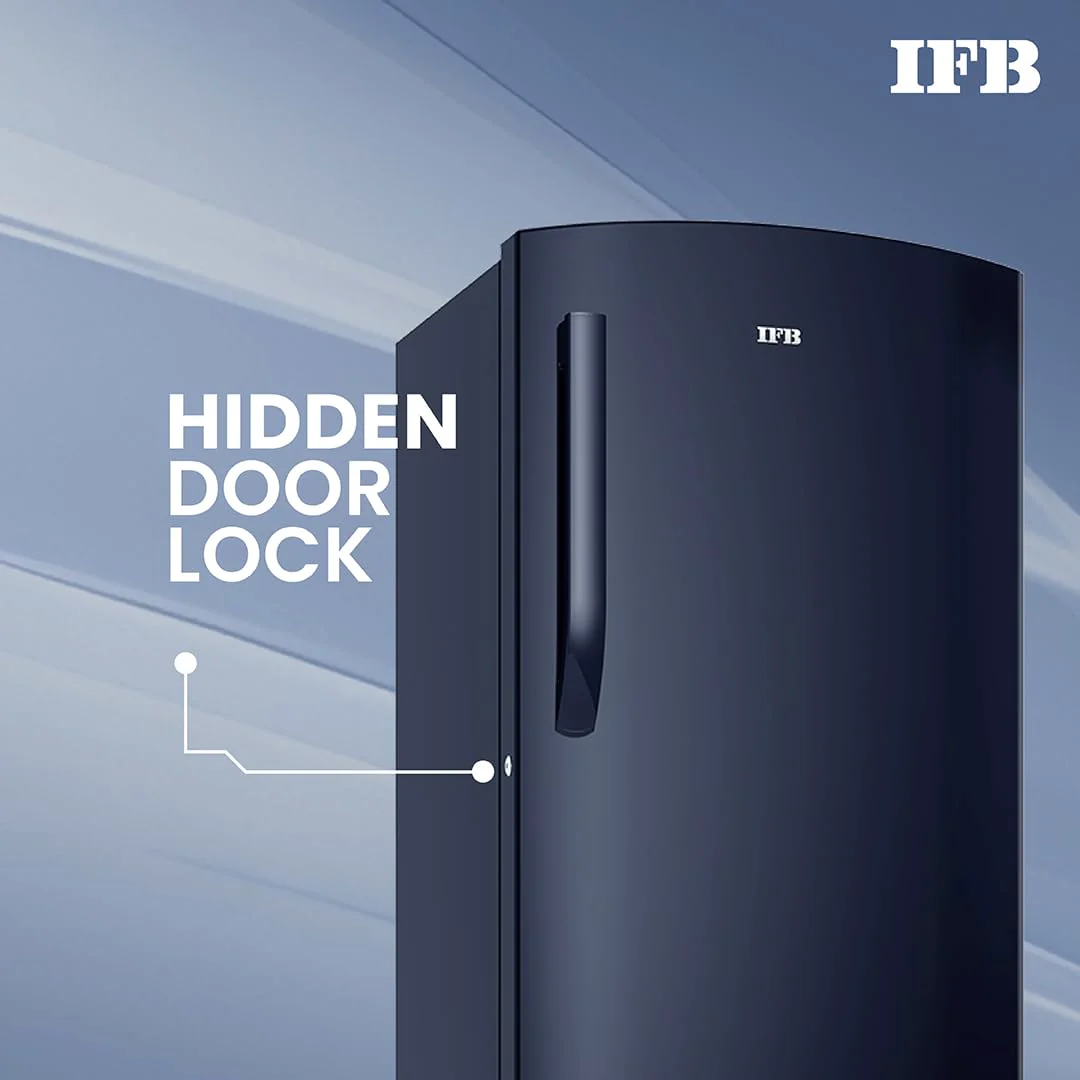 IFB Smart Choice 187L 2 Star Direct-Cool Single Door Refrigerator (IFBDC-2132NCSE, Blue) Extraordinary Storage with Humidity Controller - Image 5