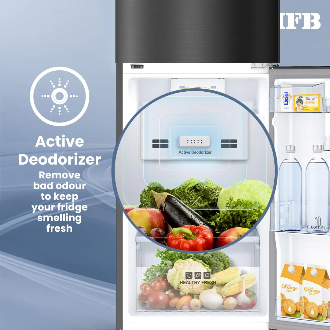 IFB Smart Choice 243L 2 Star Tru Convertible 10-in-1 Frost Free Double Door Refrigerator (IFBFF-2902NKSET, Metal Black, 360 Degree Cooling, Extraordinary Space) - Image 10