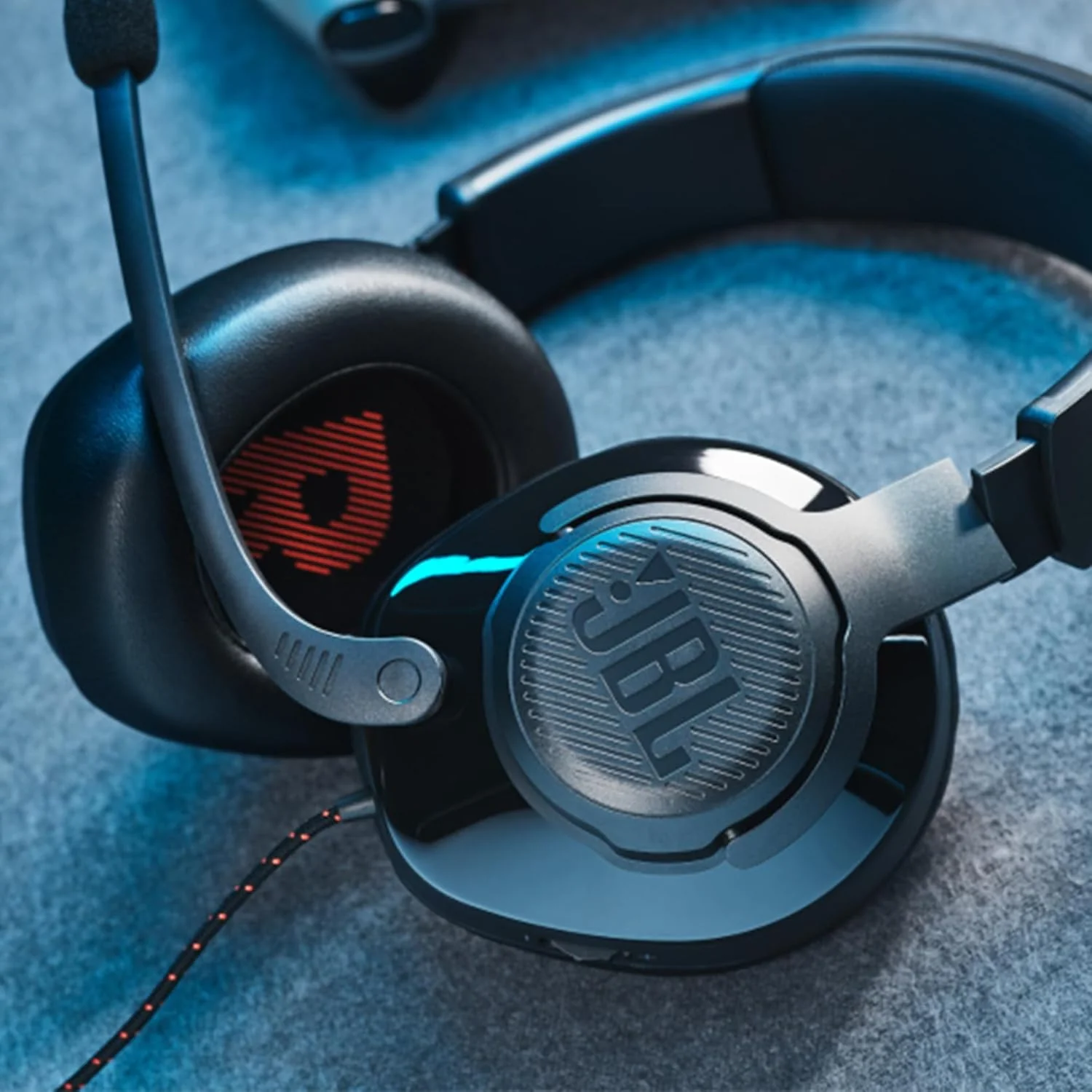 JBL Quantum Wired Over Ear Headphones with Mic (Black) - Image 7