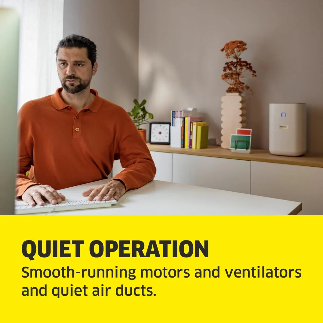 Karcher AF20 Air Purifier For Home,Dual H13 HEPA & Activated Carbon Filters,Removes 99.99% Pathogens & Fine Dust,430 Sq. Ft Coverage, - Image 7