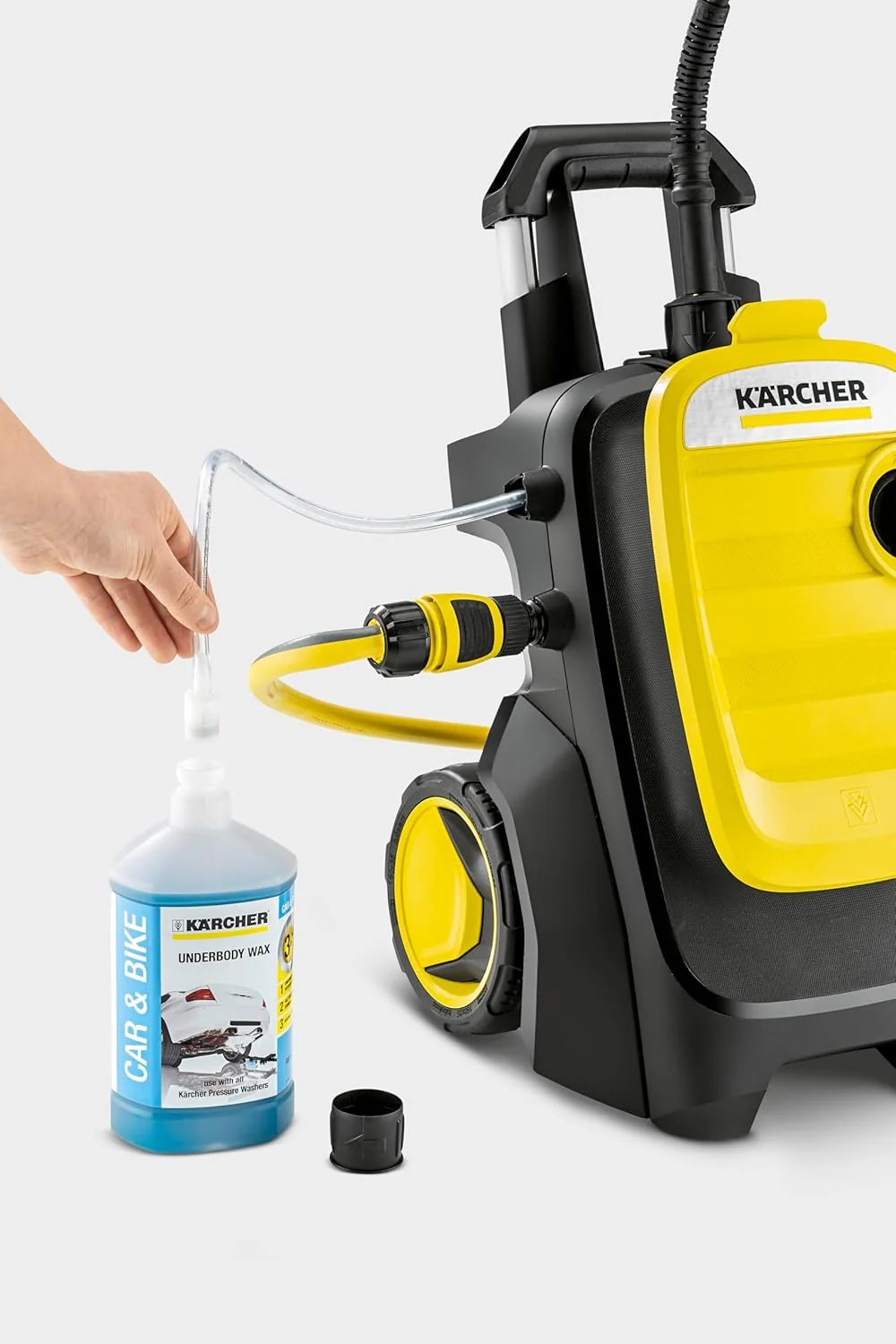 Kärcher K 5 Compact Pressure Washer, Maximum Pressure: 145 Bar, Flow Rate: Max. 500 l/h, Surface Performance: 40 m²/h, Water Filter, Weight: 12 kg, High Pressure Hose and Gun, Dirt Blaster, Jet Pipe - Image 3